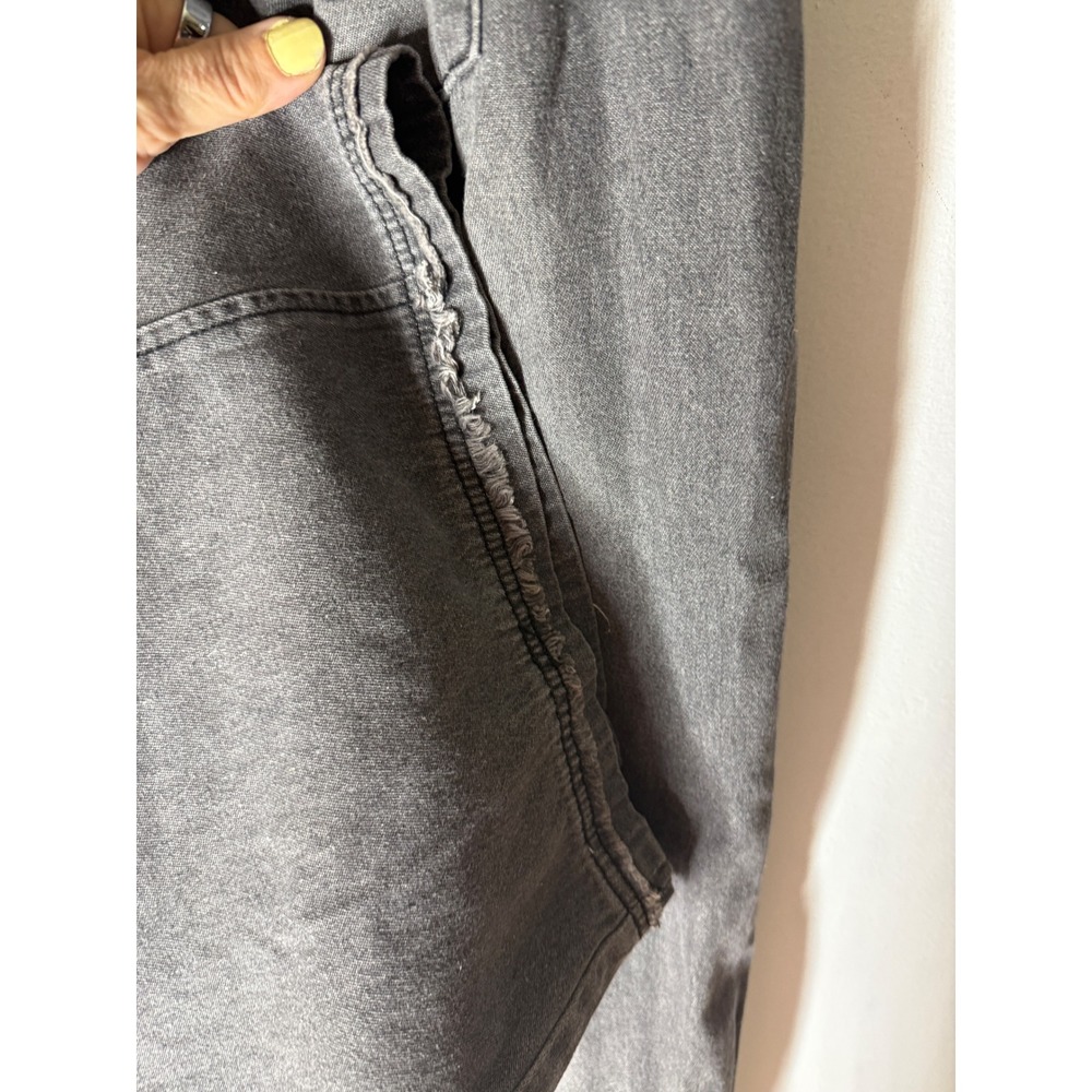 Three bird nest high hopes slouchy denim overalls grey size large - Picture 9 of 10